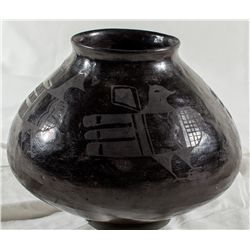 Julian Martinez Black on Black Jar, c1918-1923 - San Ildefonso Pueblo, NM