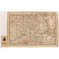 Western Oklahoma Indian Territory Map by Rand, McNally & Co. -  OK