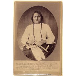 Sitting Bull Cabinet Card -  SD