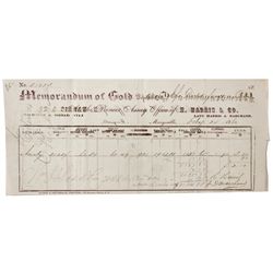 152. H. Harris & Co. Pioneer Assay Office, (Late Harris & Marchand) - Marysville, CA