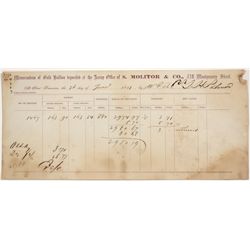 San Francisco Assay Reciept - San Francisco, CA