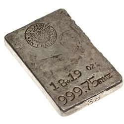 US Mint 18.19 oz Silver Ingot - San Francisco, CA