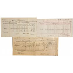 Comstock Mill Silver Deposit Certificates Group - Carson City, NV
