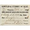 Image 1 : Gould & Curry Scale Note - Virginia City, NV