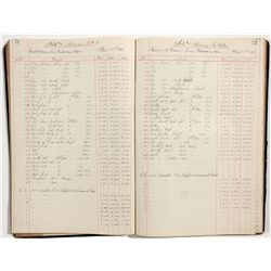 Hale & Norcross Silver Mining Company Assay Records - Virginia City, NV