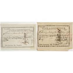 Post-Revolutionary State of Connecticut Scrip -  CT