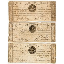 Pennsylvania Turnpike Currency Trio -  PA