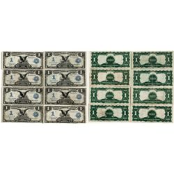 Lot of Eight Silver Certificates -