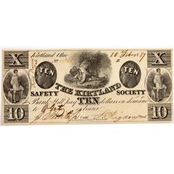 The Kirtland Safety Society Bank $10 - Kirtland, OH