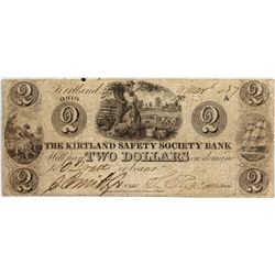 The Kirtland Safety Society Bank $2  - Kirtland, OH