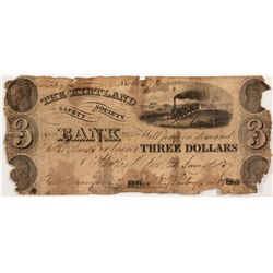 The Kirtland Safety Society Bank $3 Anti-Banking - Kirtland, OH