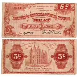 Bishop's General Storehouse 5c - Salt Lake City , UT