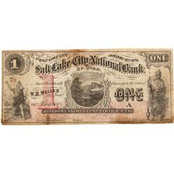 Salt Lake City National Bank of Utah $1 - Salt Lake City, UT