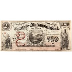 Salt Lake City National Bank of Utah $2 - Salt Lake City, UT