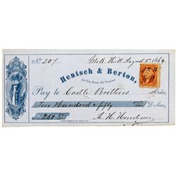 Hentsch & Berton Check - San Francisco, CA