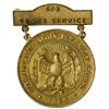 Image 1 : Washington Light Infantry Engraved Gold Service Medal -