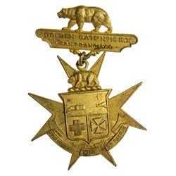 Knights Templar Commandrey of San Francisco Medal, Golden Gate #16 - San Francisco, CA