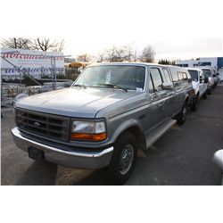 1994 FORD F250 XL DR PICK UP TRUCK,  GREY, VIN#1FTHX25H7RKB16094,