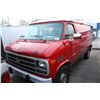 Image 1 : 1995 CHEVROLET  VAN 20, CARGO VAN, RED, VIN# 1GCEG25P0SF250860,