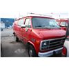 Image 2 : 1995 CHEVROLET  VAN 20, CARGO VAN, RED, VIN# 1GCEG25P0SF250860,