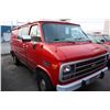 Image 2 : 1995 CHEVROLET VAN 20, CARGO VAN, RED VIN # 1GCEG25P4SF250828