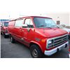 Image 2 : 1995 CHEVROLET VAN 20, CARGO VAN, RED, VIN # 1GCEG25P8SF251707,