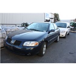 2006 NISSAN SENTRA, 1.8, 4 DOOR SEDAN, BLUE, VIN #3N1CB51D86L471852