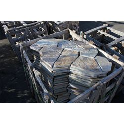 PALLET OF GOLD QUARTZ MESH STONE PAVERS