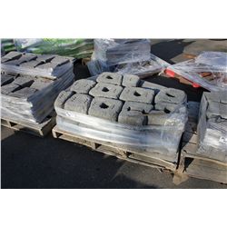 PALLET OF RETAINING WALL STONE
