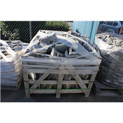PALLET OF RUSTIC STONE WALL VENEER CORNERS