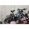 Image 1 : 2 BIKES: BLUE KONA FRONT SUSPENSION MOUNTAIN BIME WITH MOTOR AND WHITE NO NAME BMX BIKE