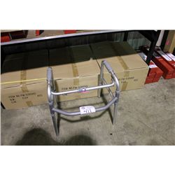 3 BOXES OF FOLDABLE ALUMINUM WALKERS