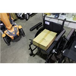 SMALL BLACK ALUMINUM MOBILITY CHAIR