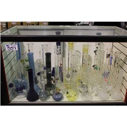 CONTENTS OF SHOWCASE: APPROX. 30 VARIOUS PIPE SYSTEMS