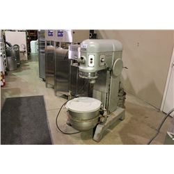 HOBART H-600 SINGLE PHASE LARGE QUART MIXER WITH 2 BOWLS AND ATTACHMENTS
