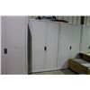 Image 2 : GREY METAL 6'10" BI-FOLD DOOR STORAGE CABINET
