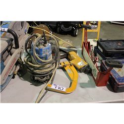 ELECTRIC POWER SNAKE, FLOORING NAIL GUN, SUB PUMP & SAFE SET