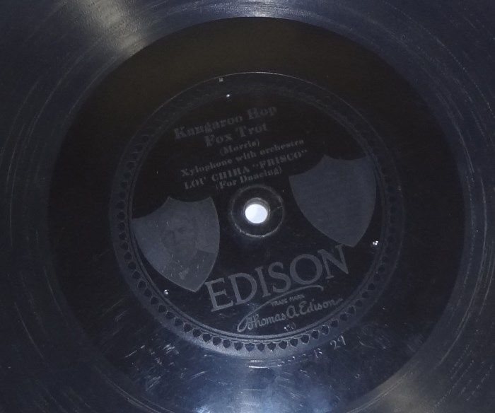 2EDISON DIAMOND DISC VINTAGE THICK RECORDS