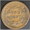 Image 2 : 1854  Coronet Cent   F