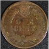 Image 2 : 1866  Indian Cent   VG
