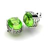 Image 1 : Peridot 5.00ctw Earring 14kt White Gold