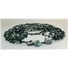 Image 2 : 815.00CTW GREY GREEN 7 ROW MOTHER OF PEARL NECKLACE