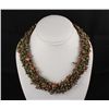 Image 2 : Woven Multi-Strand Natural Chip Beads Necklace