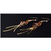 Image 2 : ROSE & GOLD PLATED PARTY DROP EARRINGS 10.77g