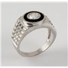 Image 1 : .925 Sterling Silver Men's Ring Cubic Zirconian RS8,5.3