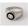 Image 2 : .925 Sterling Silver Men's Ring Cubic Zirconian RS8,5.3