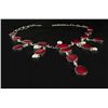 Image 2 : RUBY CORRUNDUM 84.93GRAMS SILVER STATEMENT NECKLACE