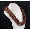 Image 2 : Chrocheted Wrap Necklace with Beads & Gemstone