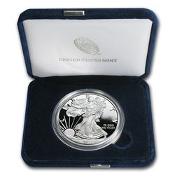 2002-W 1 oz Proof Silver American Eagle (w/Box & CoA)