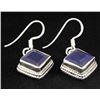 Image 2 : SAPPHIRE CORRUNDUM 29.06CTW SILVER HOOK EARRING